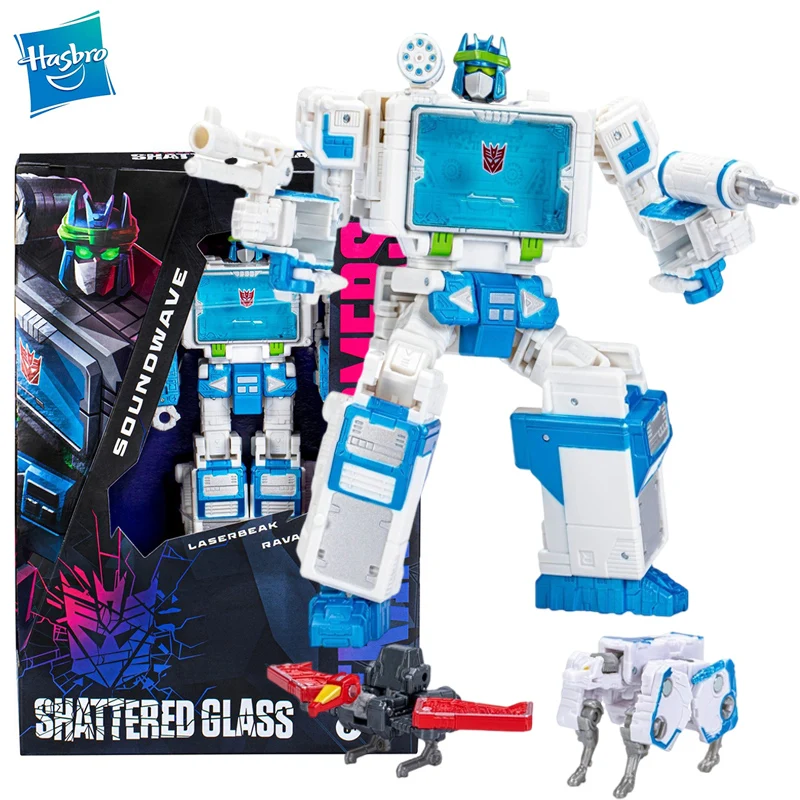 

В наличии Hasbro Трансформеры из разбитого стекла Soundwave Ravage Коллекционная модель Laserbeak аниме экшн-фигурки модели игрушки