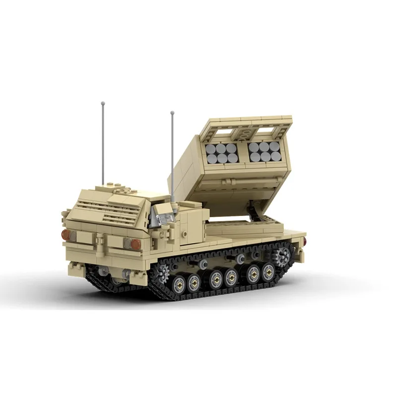 Классическая армия США M270 MLRS армированный автомобиль строительный блок военная
