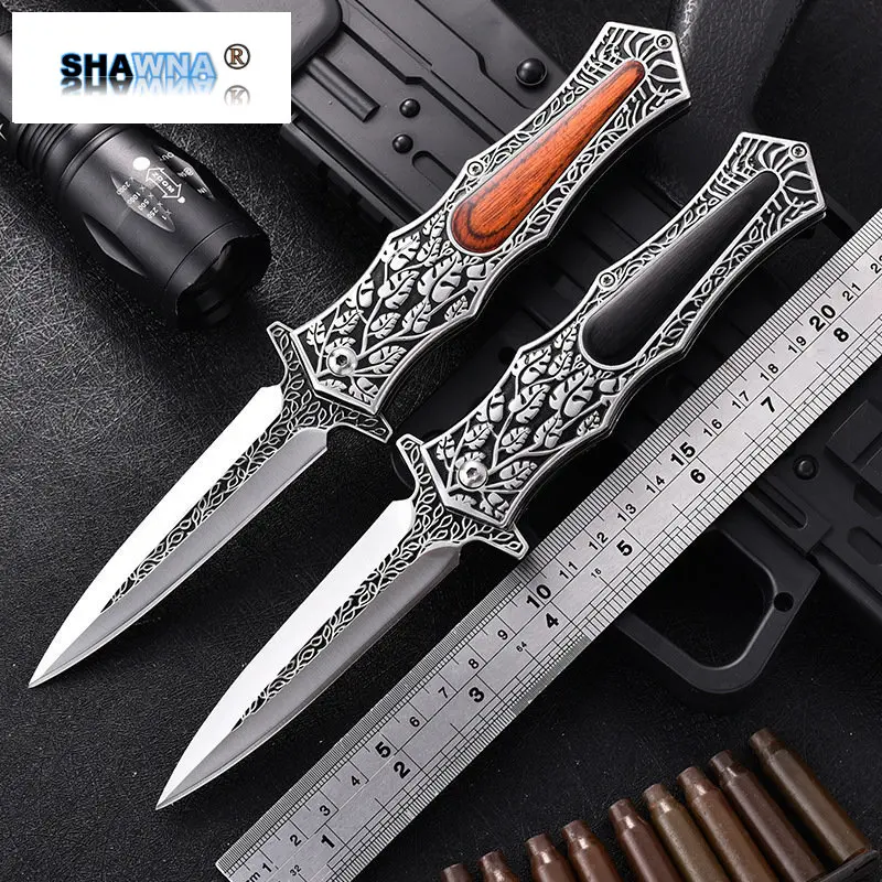 

Портативный складной нож для кемпинга, военные ножи для выживания, охотничьи ножи для повседневного использования, высокая твердость, само...