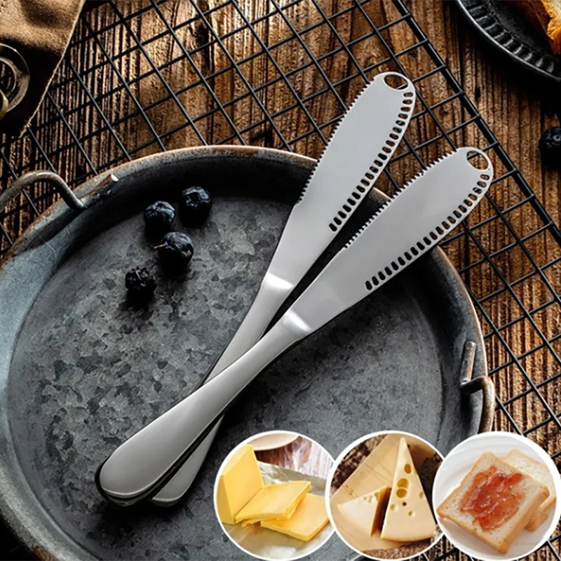 

Многофункциональный нож для масла из нержавеющей стали с отверстием, искусственный нож для сыра, инструмент для столовых приборов, кухонны...