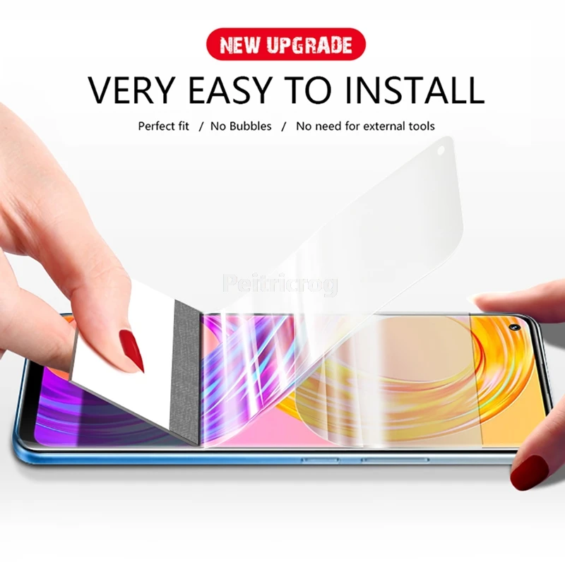 Гидрогелевая пленка 3 шт. для OPPO Realme 9 9i 8 Pro 7 6 X7 X50 GT 2 Neo2T XT X Q3 C3 C25 C21 C15 полное