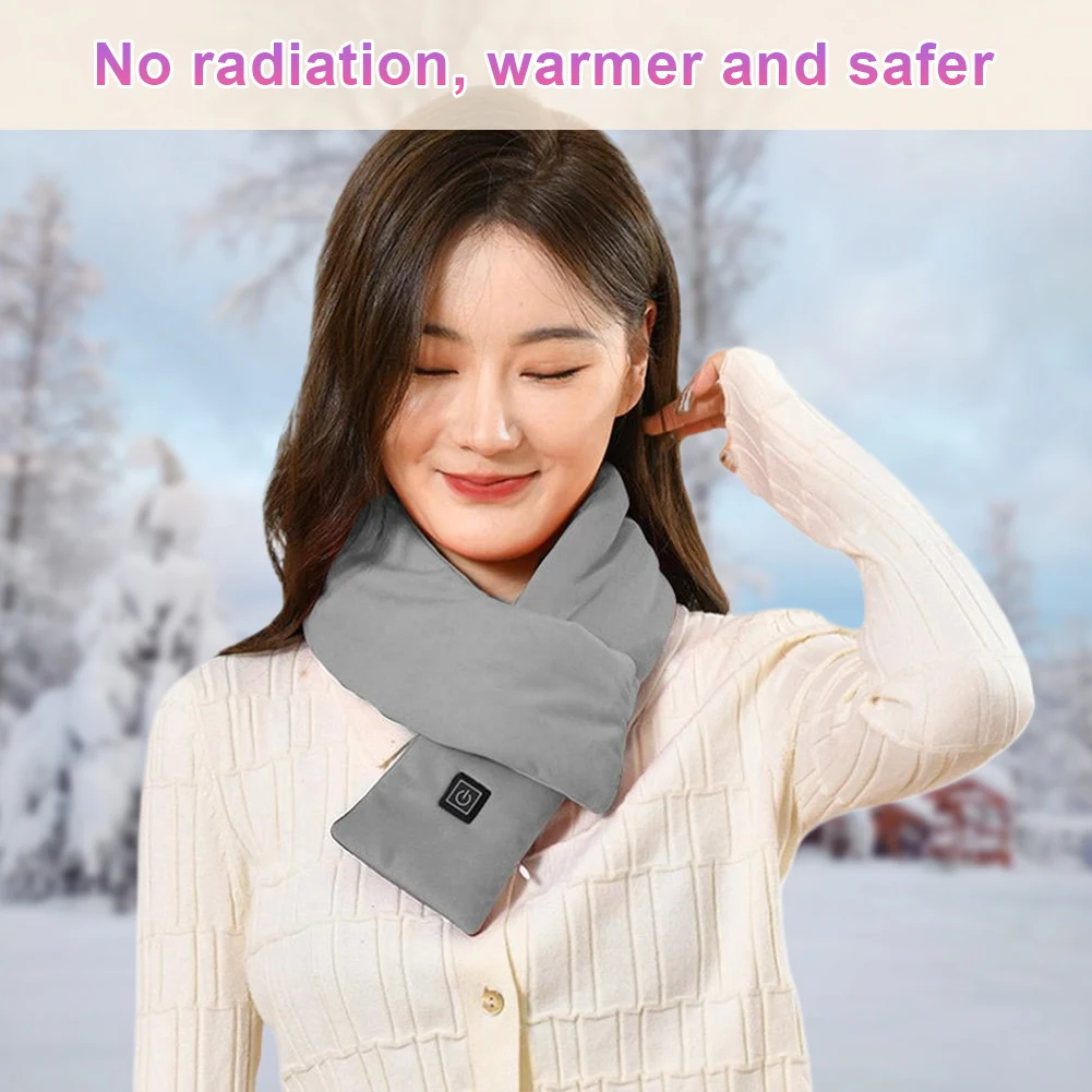 Электрический USB-шарф с подогревом грелка для шеи 3-температурный регулируемый