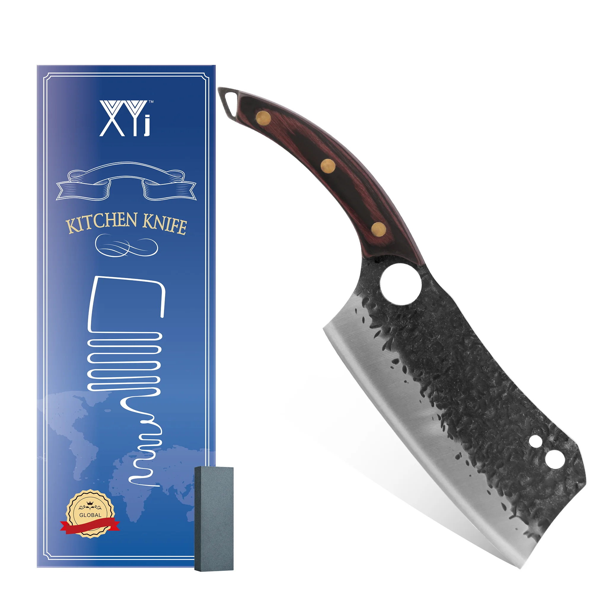 

Handmade Knife High Carbon Steel 7 Inch Kitchen Knives Tool Vegetable Meat Cleaver Wide Blade Butcher Slaughter Chopping Knives