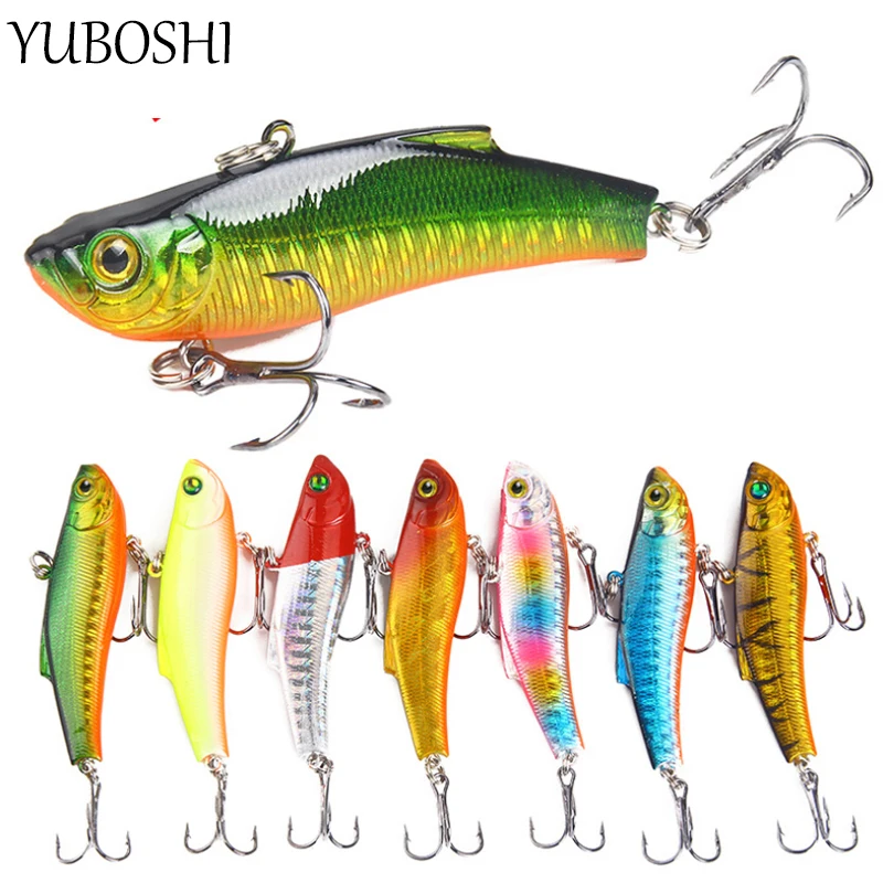 

YUBOSHI 1 шт. 7 см/18 г ВИБ, Металлическая Имитация пресноводной искусственной приманки, 7 цветов, твердая искусственная Рыболовная Снасть