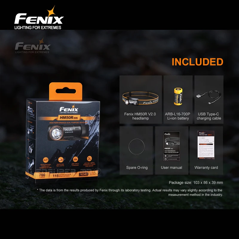 700 Lumens Fenix HM50R V2.0 Rechargeable Multipurpose Headlamp for Camping & Running & Hiking & Working