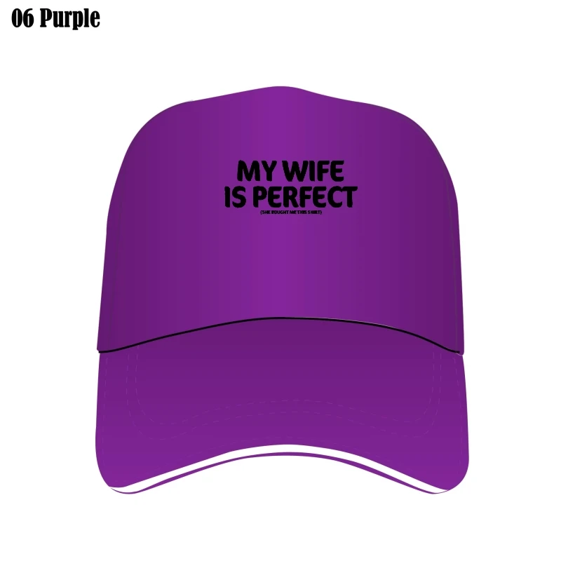 

Funny My Wife Is She Bought Me Hat Graphic Cotton Adjustable Mesh Visors Harajuku Oversunscreend Bill Hats Mens