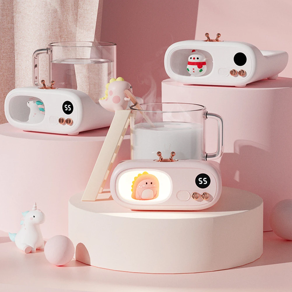 

Portable Mugs Warm Mat Thermostatic Smart Heater Coaster Energy Saving Safety Lightweight Practical Gadgets for Tea Milk Coffee