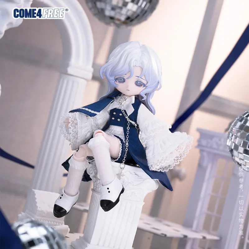 Фото Одежда для кукол BJD COME4FREE, комплект одежды для кукол Ob11, сине-белая накидка с кружевной отделкой, серия Fairy Tale, комплект одежды Canghen Covenant для коллекционеров №4