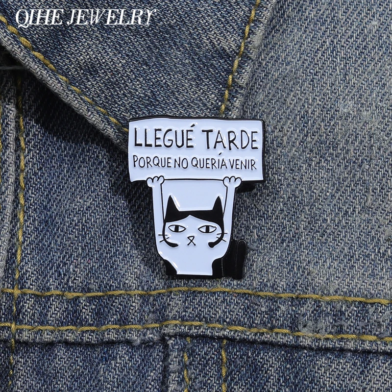 Прикольная эмалированная булавка забавная испанская искусственная животная