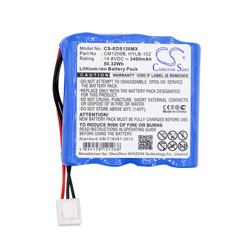 

Suitable COMEN CM1200B ECG Medical Battery CM1200B 3400mAh