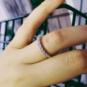 Женское Обручальное кольцо, обручальное одностороннее кольцо серебристого цвета, модель R4324A, 2022