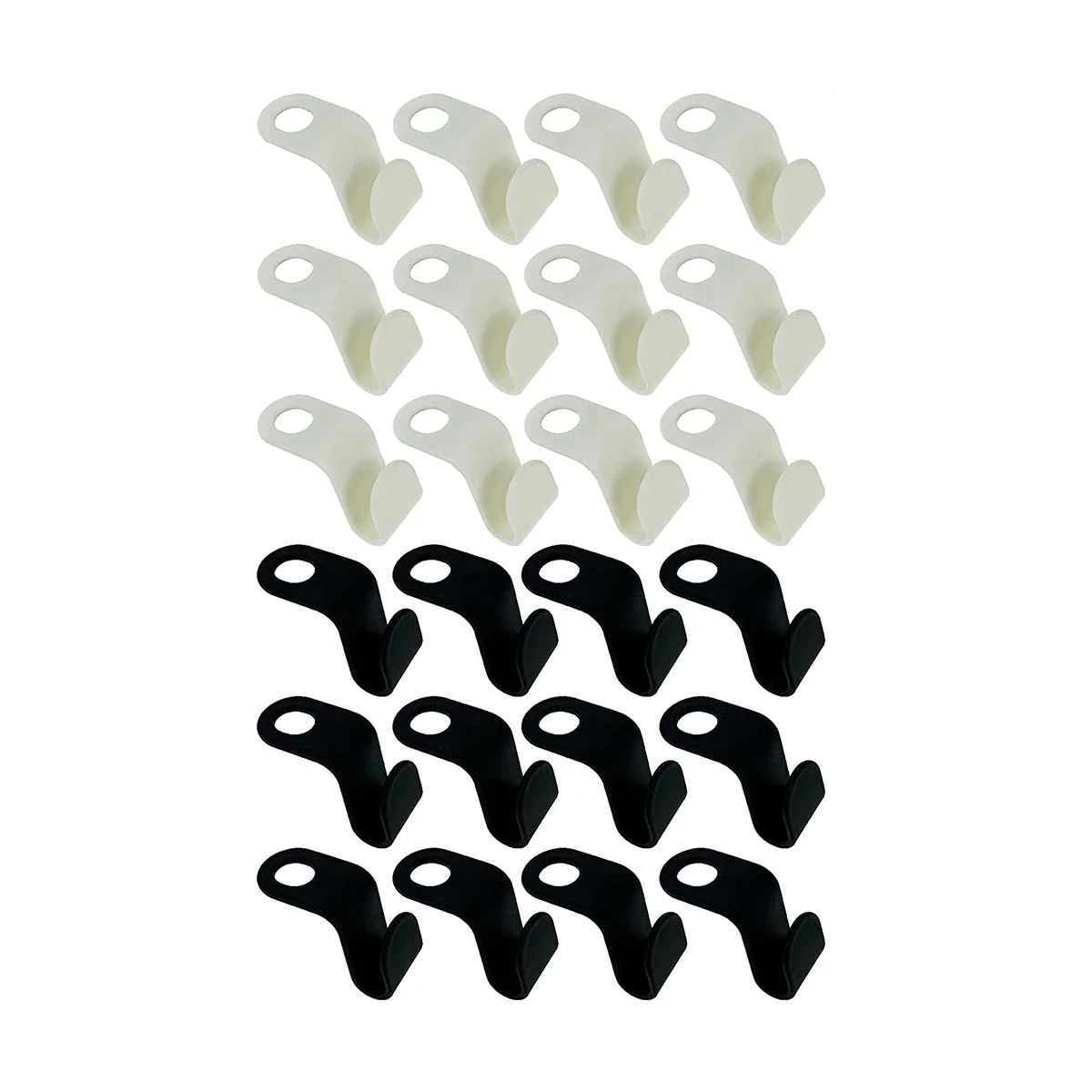 

Clothes Connector Hooks, Sturdy Plastic Hooks for Hangers Space Saving