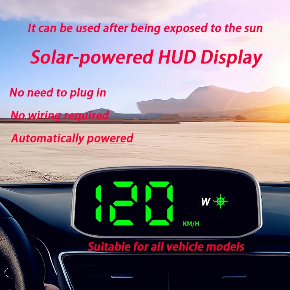 Фото Проекционный дисплей GPS HUD, универсальный автомобильный спидометр (KMH/MP/H), USB-кабель, Plug & Play, GPS и Beidou, система двойной спутниковой навигации №3