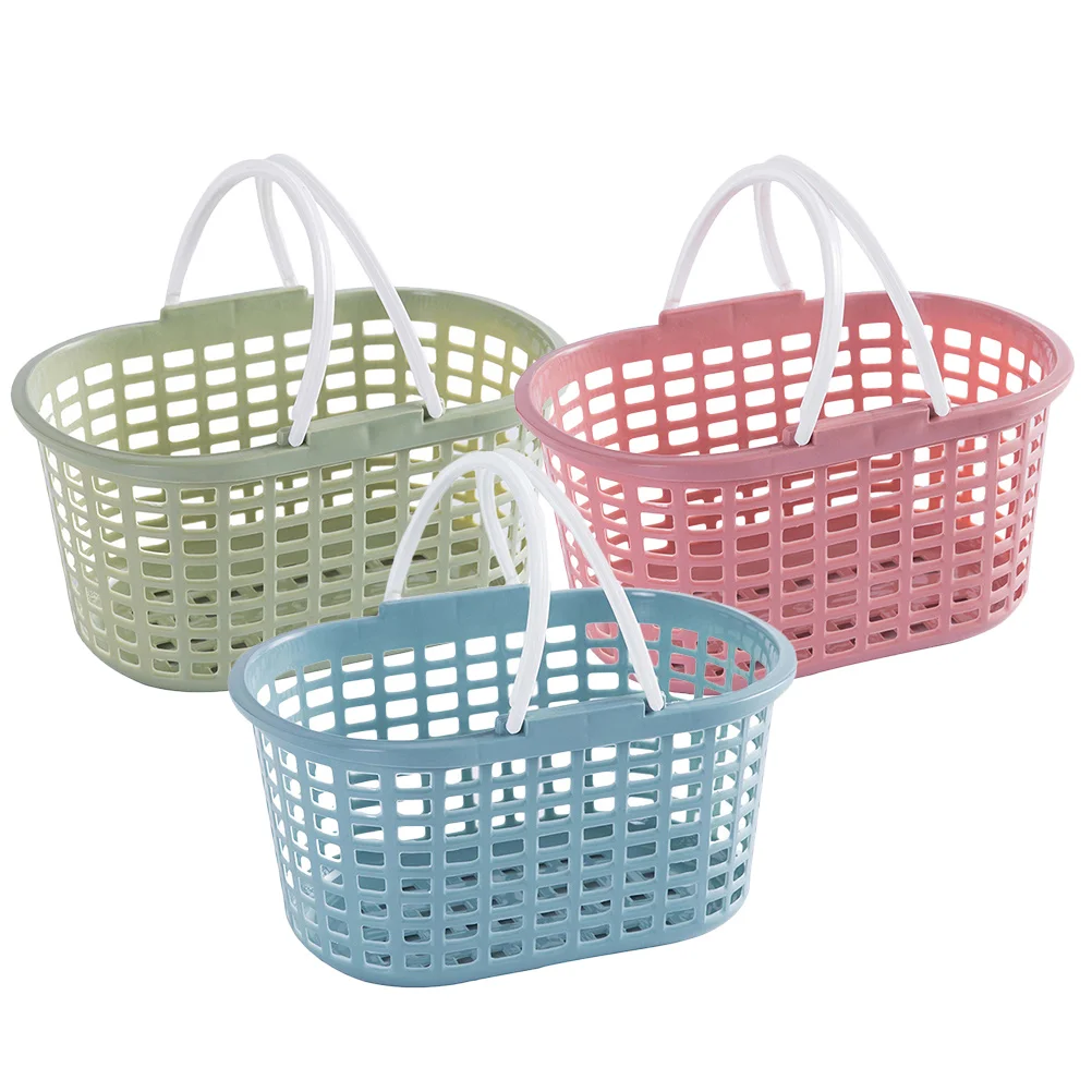

3pcs Outdoor Picking Basket Strawberry Basket Kitchen Fruit Holder Vegetable Basket