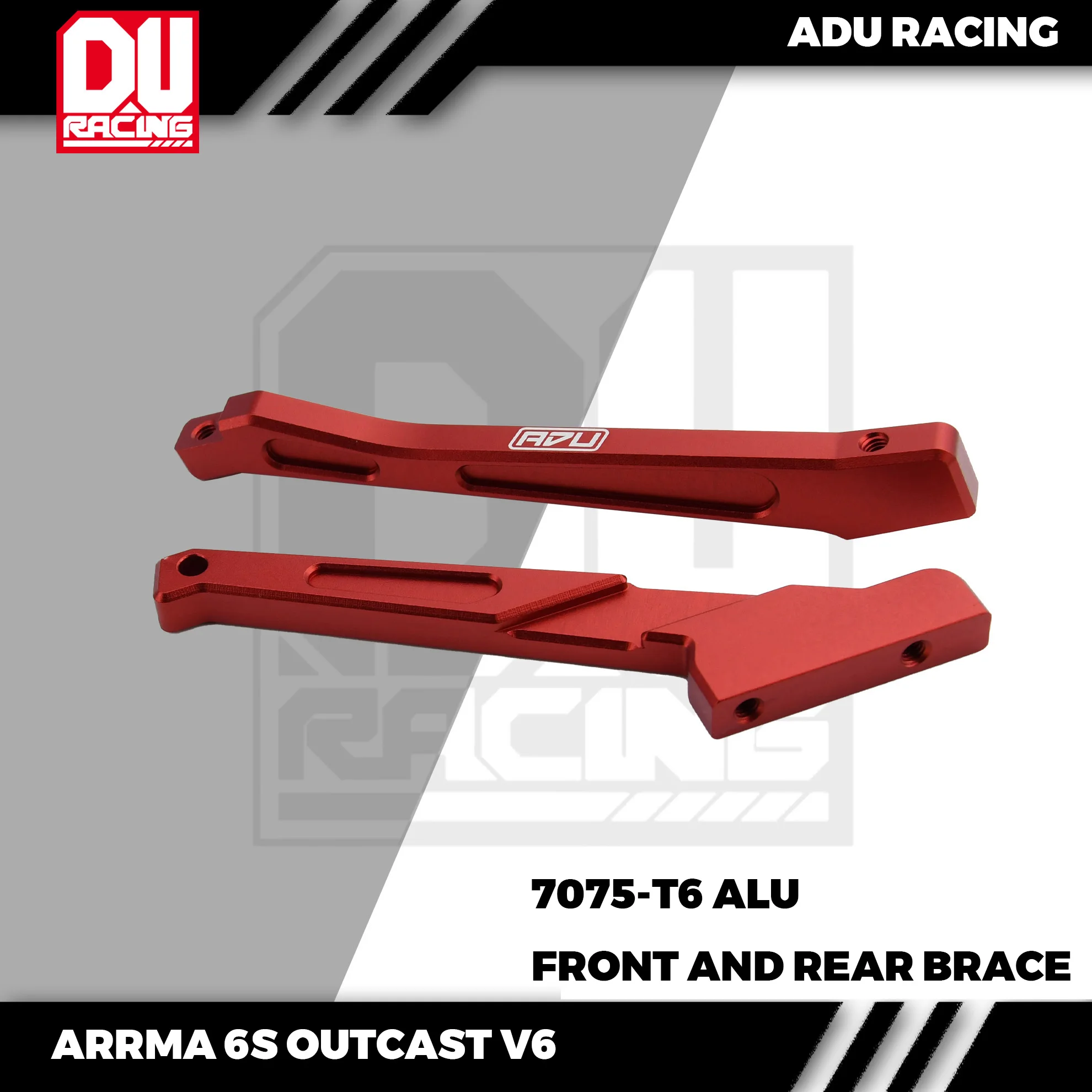 

ADU Racing CENTER BRACE CNC 7075-T6 АЛЮМИНИЕВЫЙ ДЛЯ ARRMA 6S OUTCAST и typhon