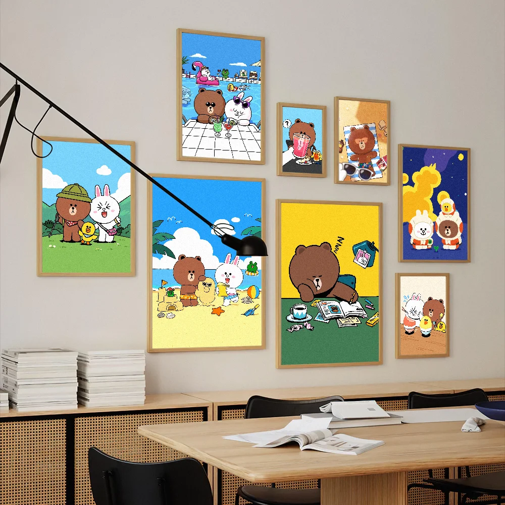 Линия друзей коричневая Фотография стены картины гостиная украшение для дома