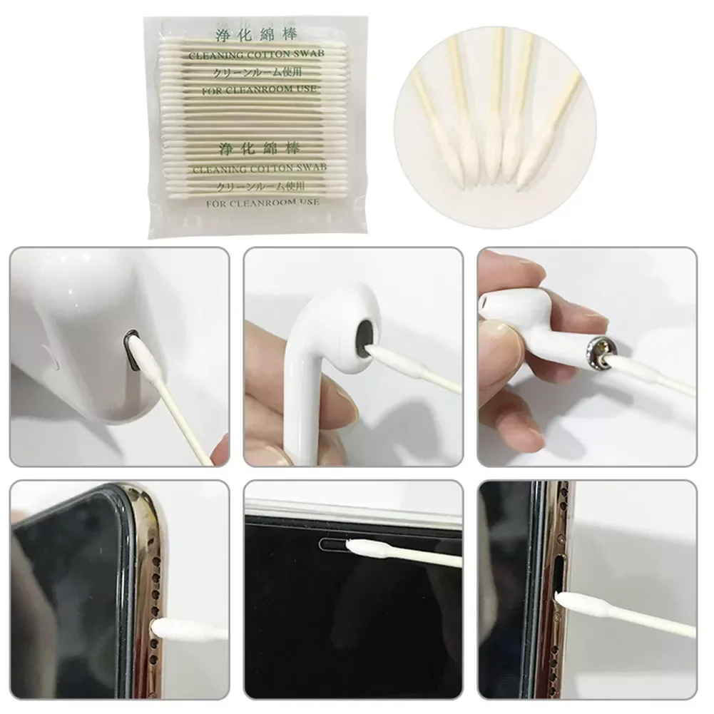 

Swab For Apple Case For Earphone Phone Charge Port for Apple Cotton Disposable Stick Cleaning Tool