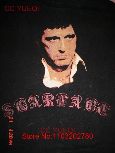 Scarface-Movie-Al Pachino Black Universal Studios T Shirt-XXL-2XL