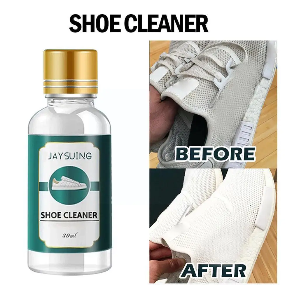 

30ml Small White Shoe Cleaner Stain Cleaning Gel Sneakers Dirt Washable Agent Clean Remove Edge Whitening Cleaning Yellow D4I0