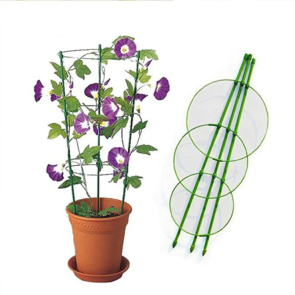 

Plant Support Ring Adjustable Plant Trellises Garden Basket Plant Fixed Climbing Vine Rack Kwiaty Ogrodowe