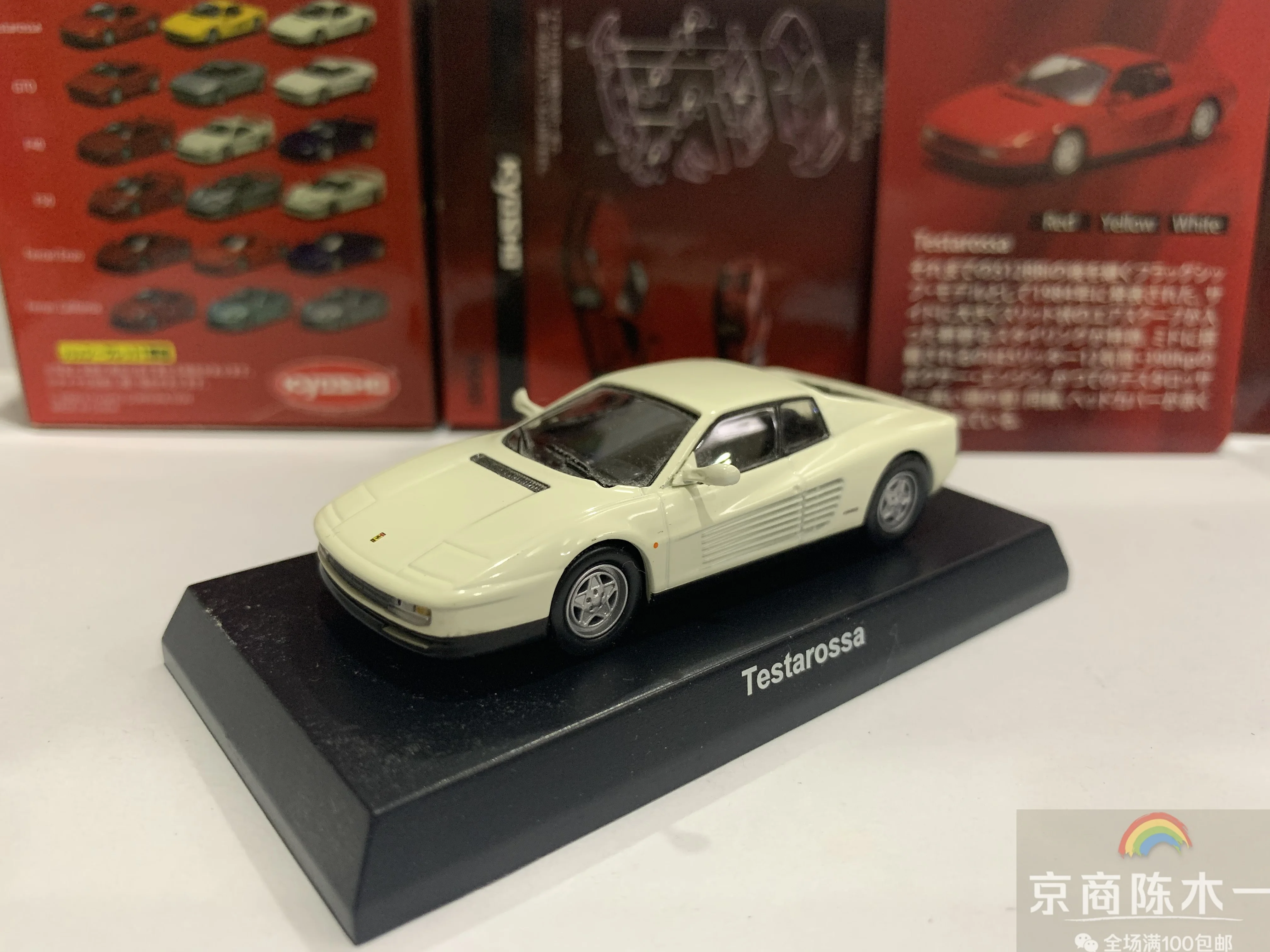 

1/64 KYOSHO Ferrari Testarossa Collect die casting alloy assembled trolley model