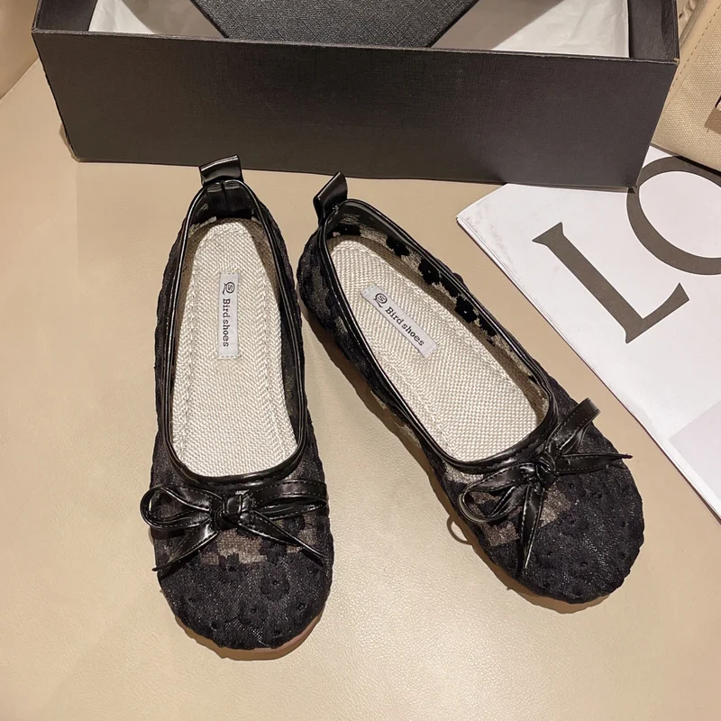 

New Spring Flats Shoes Woman New Fashion Round Toe Comfortable Travel Women Shoes Casual Foldable Ballet Flats Shoes Women