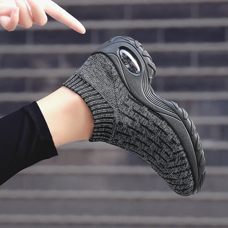 Women Vulcanized Shoes High Quality Women Sneakers Slip On Flats Shoes Women Loafers Walking Flat Breathe Mesh Zapatillas Mujer