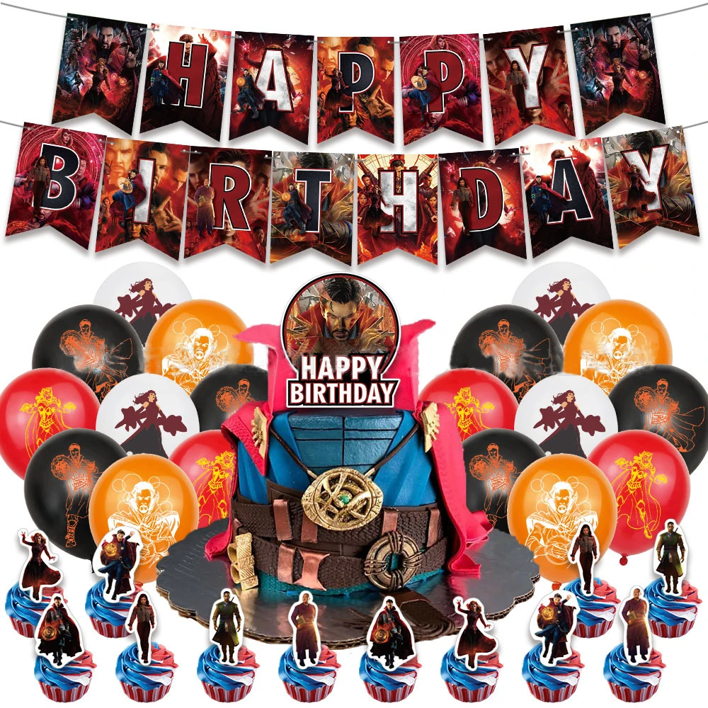 Marvel Доктор Странный фильм легенды День Рождения украшения набор одноразовой