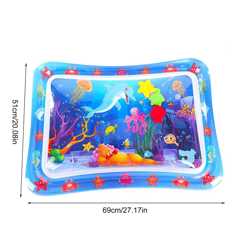 Коврик для питы и воды надувной коврик с морской тематикой визуальная стимуляция