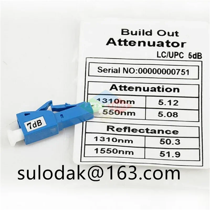 100 шт./лот 3 дБ 5 7 10 LC-LC UPC оптоволоконный аттенюатор разъем одномодовый