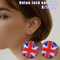 810mm union jack earrings fashion temperament the earrings anniversary jewelry decor queens stud celebration party 70th j0k8