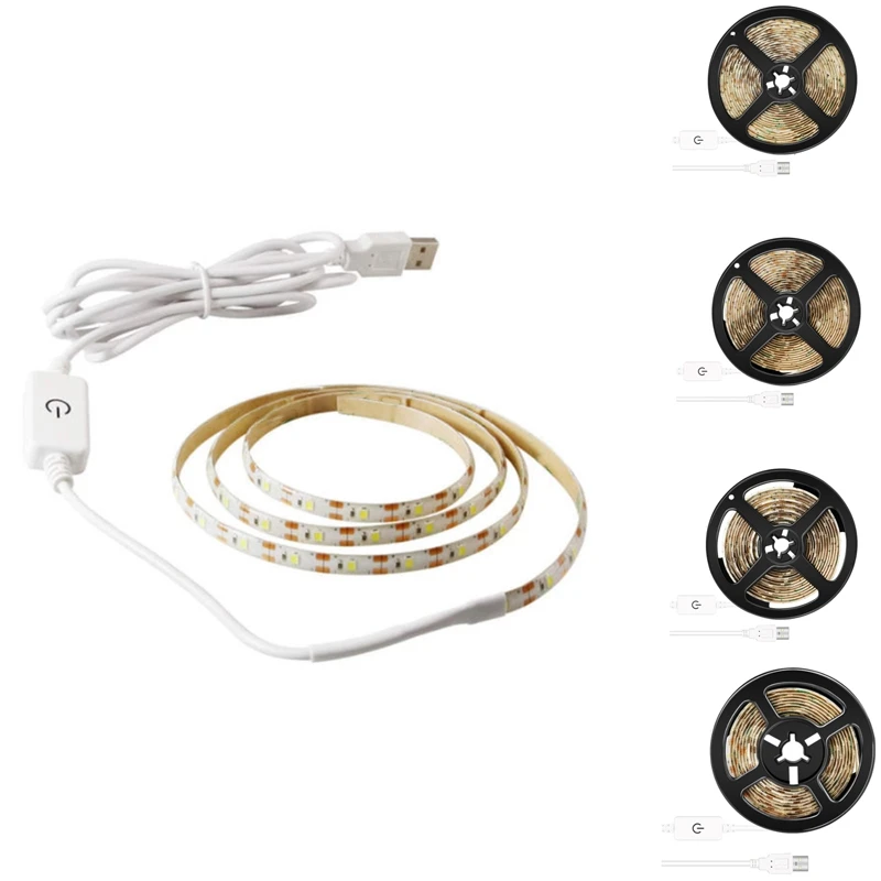 

New-LED Lamp Strip USB Dimmable Light Tape Waterproof TV Backlight LED Bedroom Lighting Cabinet Closet Lamp