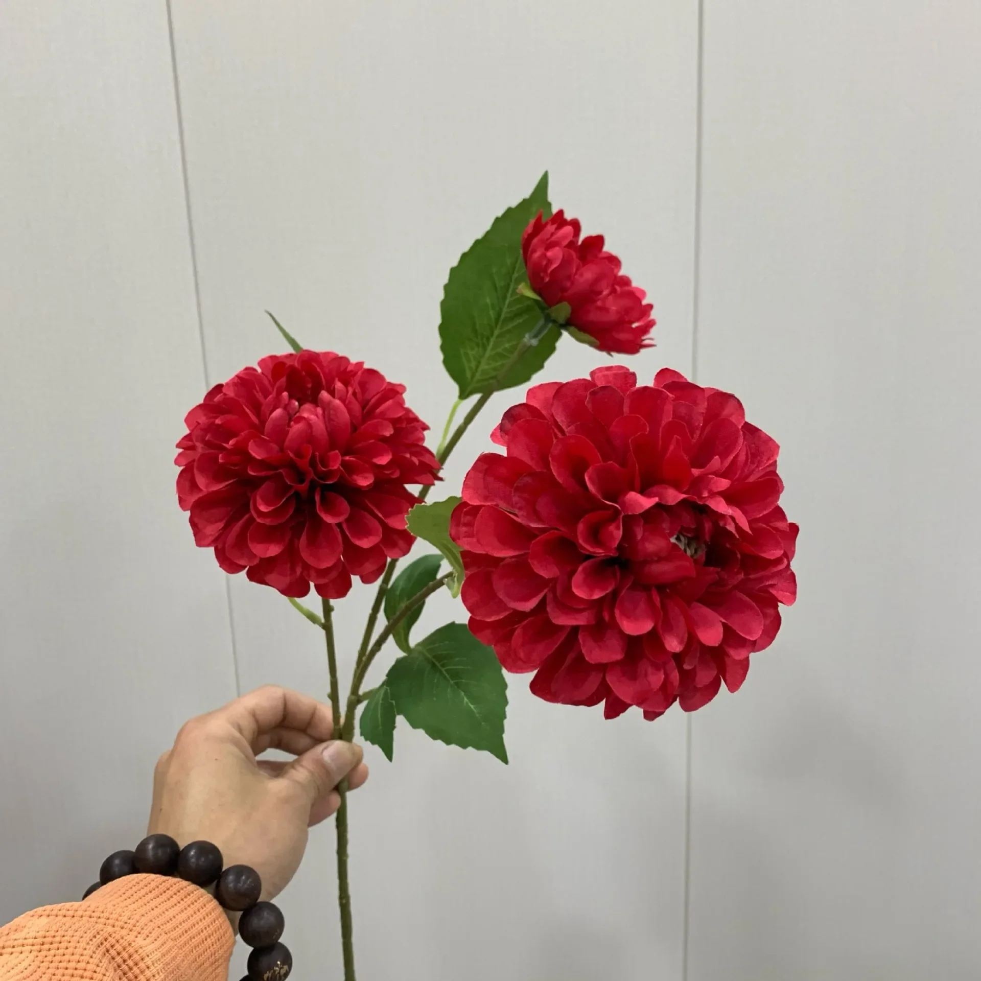 

Искусственные цветы гортензии шелк 3 штуки