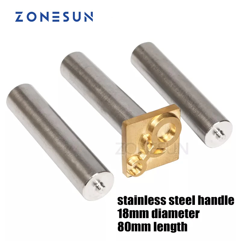 

ZONESUN Stainless Steel Hammering Handle for Leather Emboss leather craft tool , Metal Hammer Handle for Custom Leather Stamp