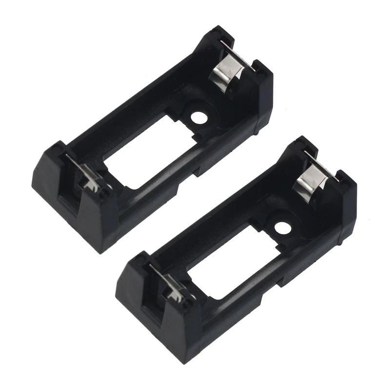 

2X Plastic Cover 3V CR123A Button Cell Battery Socket Bracket 4.8 X 1.3 X 1.4Cm