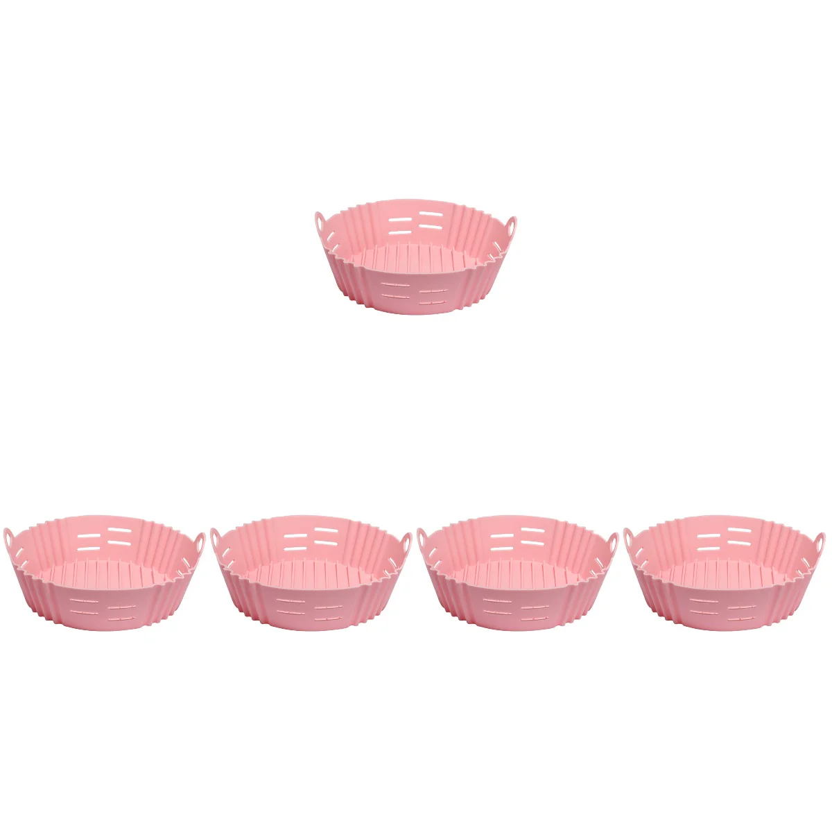 

5x Silicone Pot For Oven Air Fryer Basket Air Fryer Tray Air Fryer Silicone Liner Reusable for Air Fryer