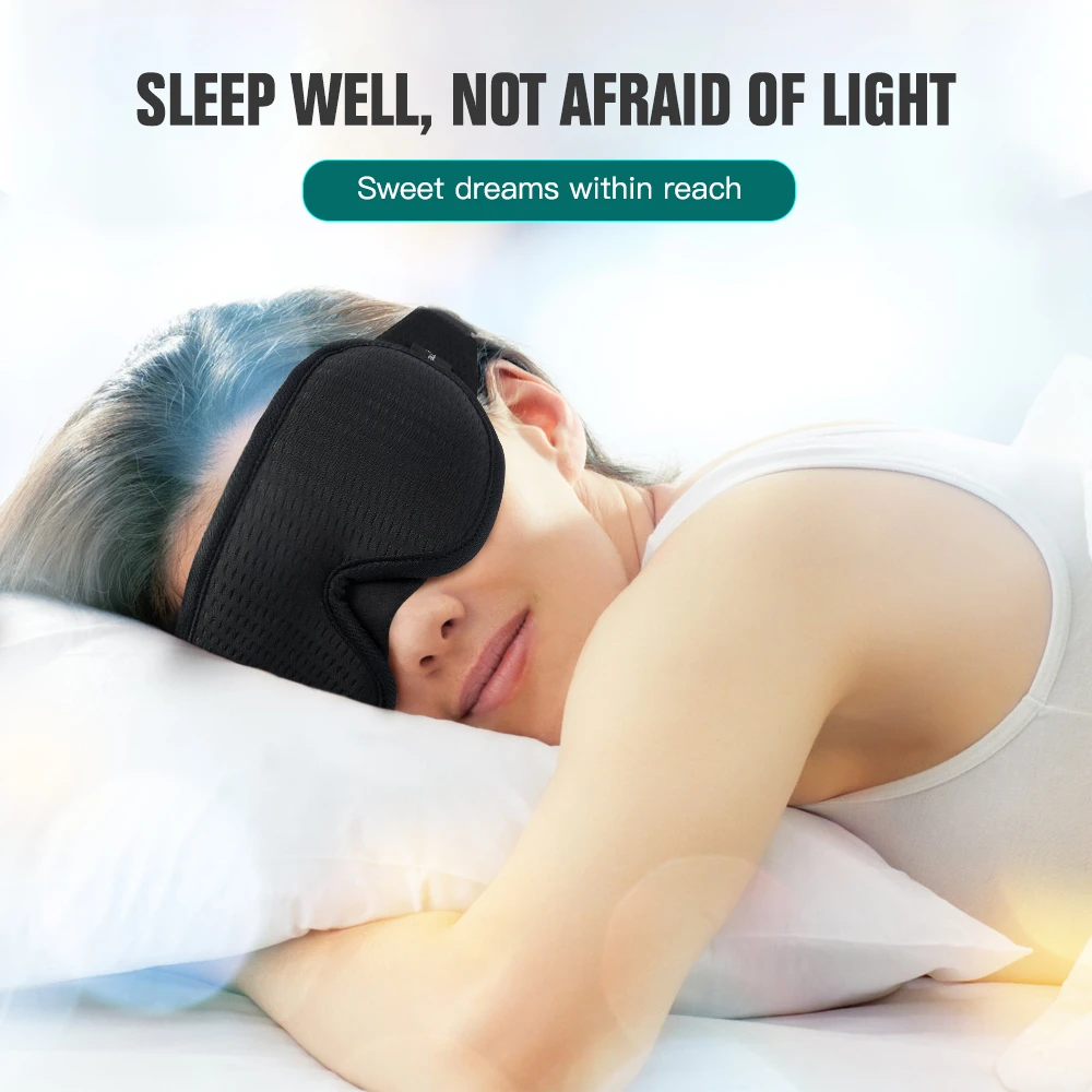 

2PCS 3D Sleeping Mask Block Out Light Sleep Mask For Eyes Soft Sleeping Aid Eye Mask for Travel Eyeshade Night Breathable Masker