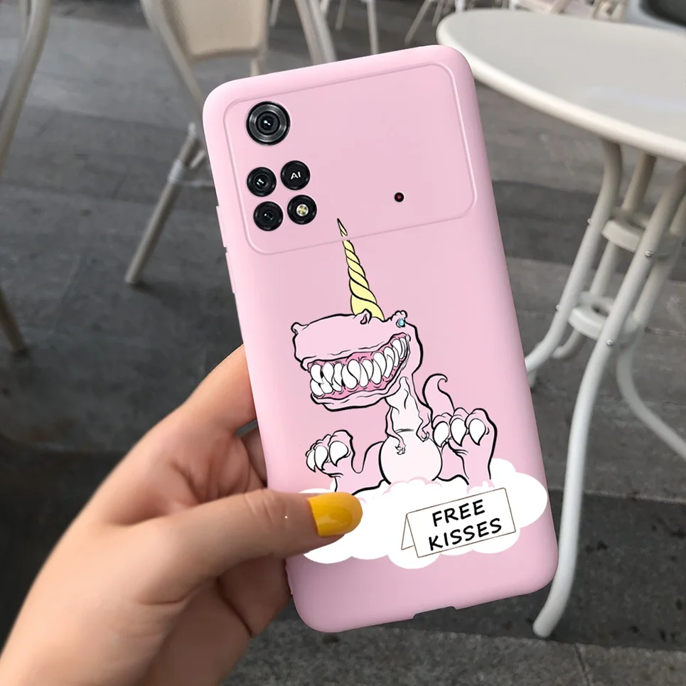 Чехол для Xiaomi Poco X4 NFC 2022 мягкие чехлы противоударный чехол M4 Pro