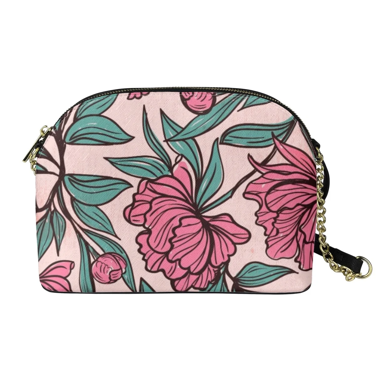 

Элегантная и изысканная Сумочка с цветочным рисунком, сумка через плечо из искусственной кожи, трендовая универсальная сумка на одно плечо ...