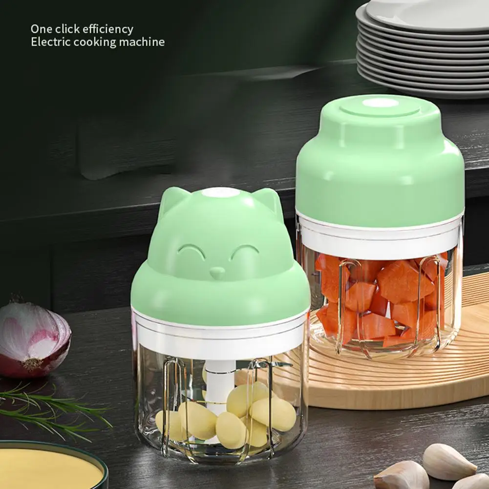 

YOUZI 250ml Mini Electric Garlic Masher Press Mincer Portable Wireless Grinder Machine Food Chopper Kitchen Tools