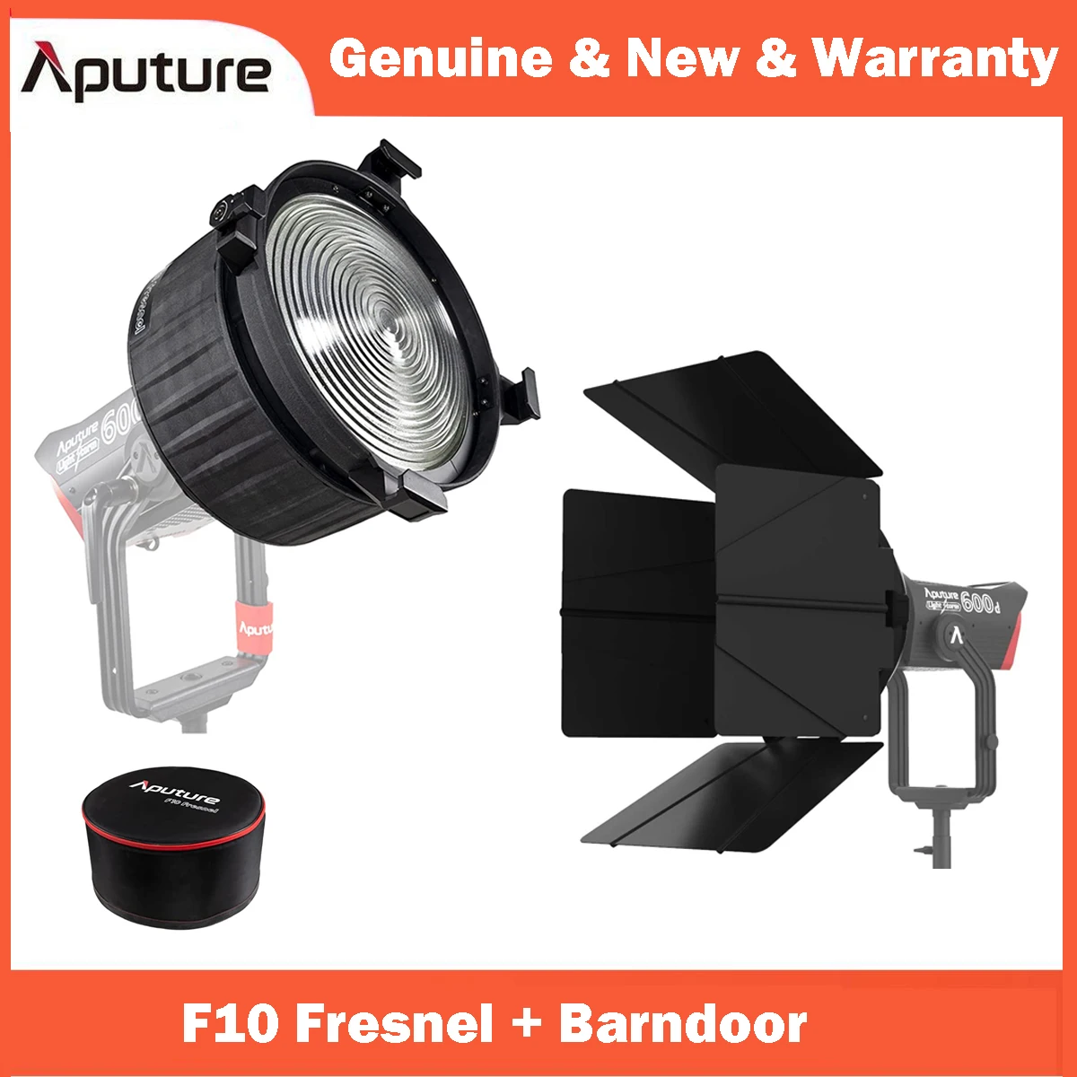Aputure F10 Fresnel and barndoor, крепление для Aputure LS 600d Pro светодиодный Aputure LS C300d II LS 300x,LS C120d II