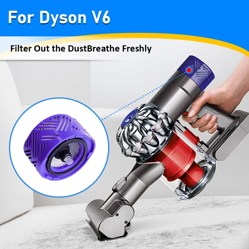 Фото Пост-фильтры Hepa, аксессуары для Dyson V6 DC58 DC59 DC62 DC72 DC74 SV09 SV08 SV07 SV06 SV04 SV03 Запасная часть для пылесоса №5