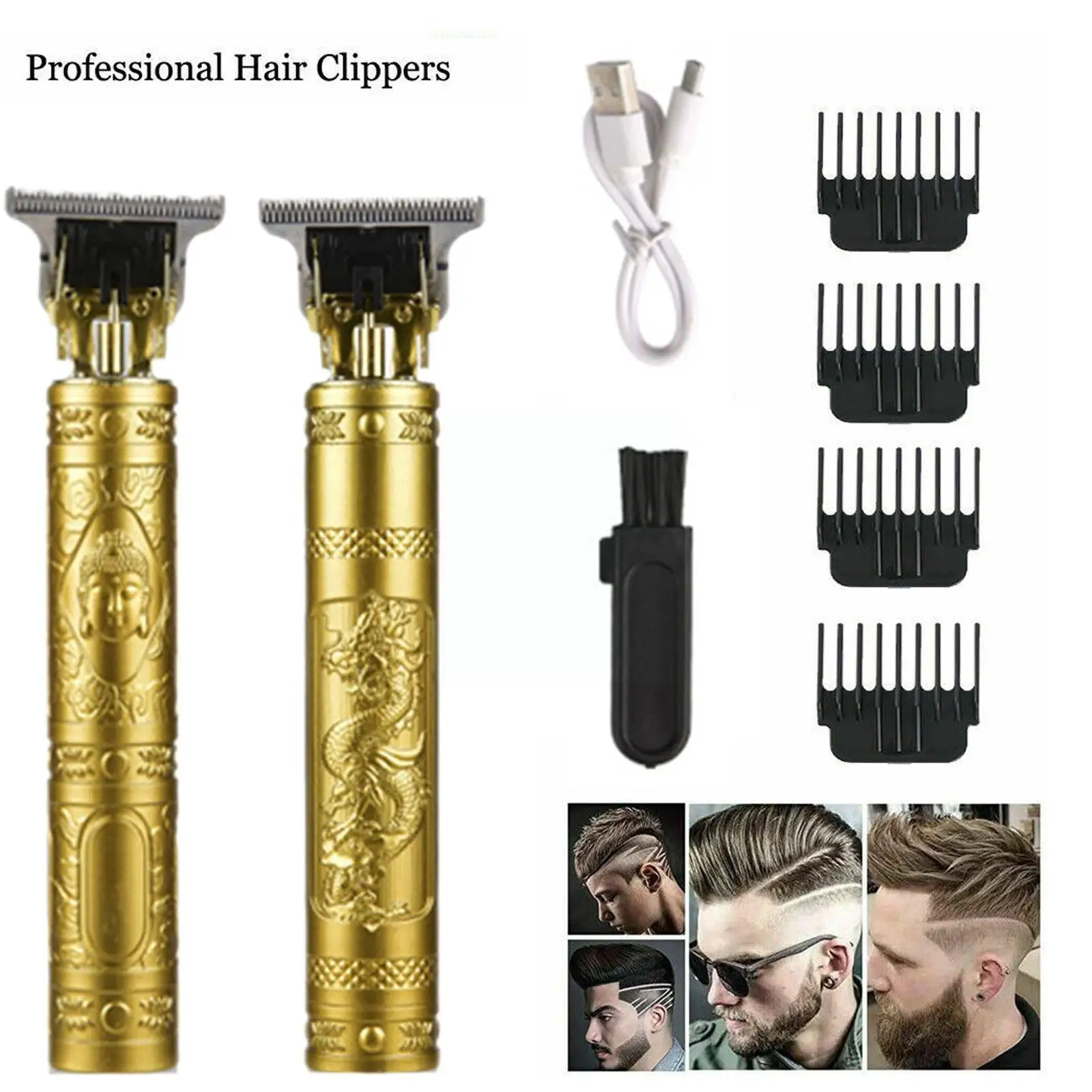 Hair Hair Trimmer Electric Shaver Usb Electric Cordless Hair Rechargeable For Men Professional Hair Tool H8Y7