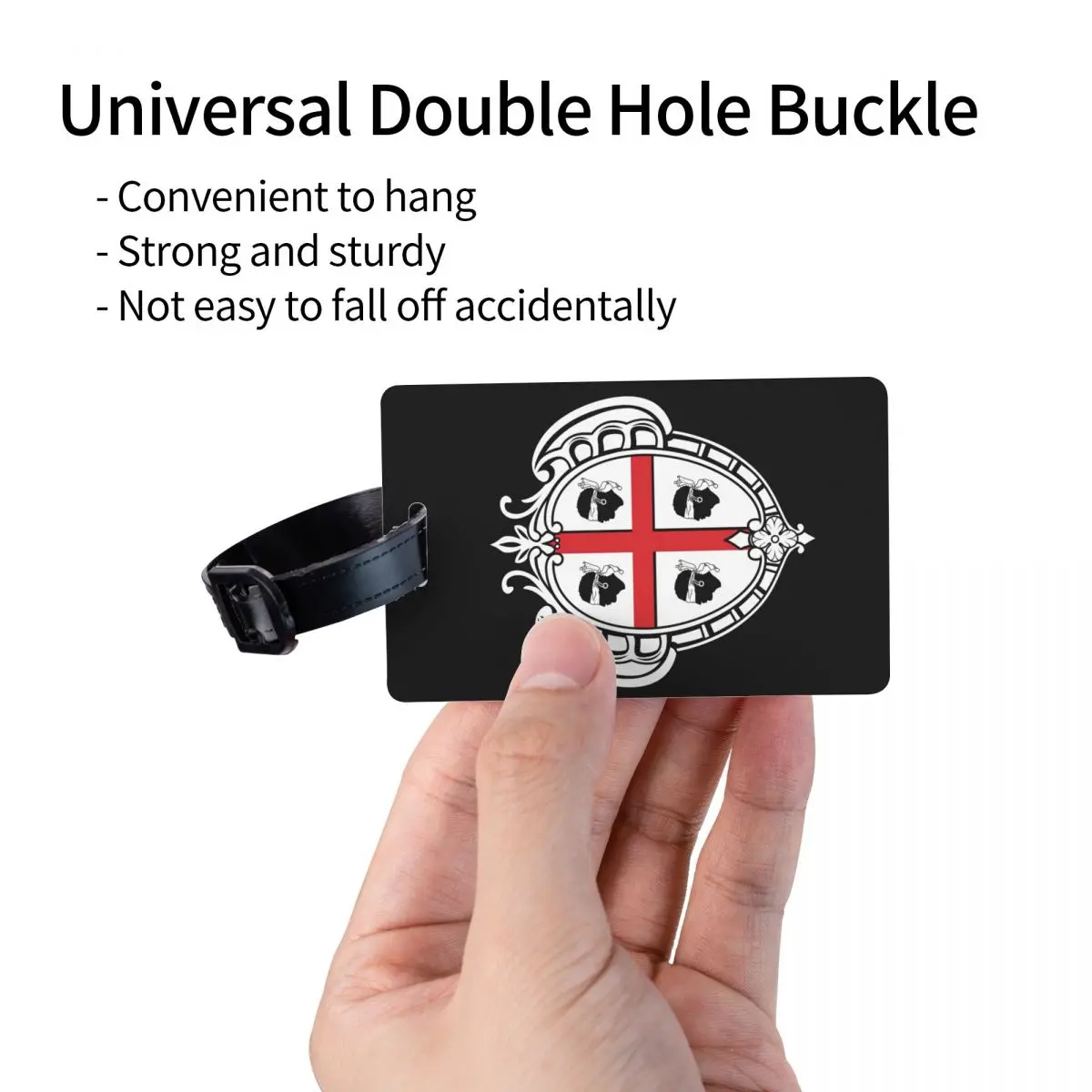 Индивидуальный флаг герба Сардинии багажная бирка для чемоданов Италия Сардиния