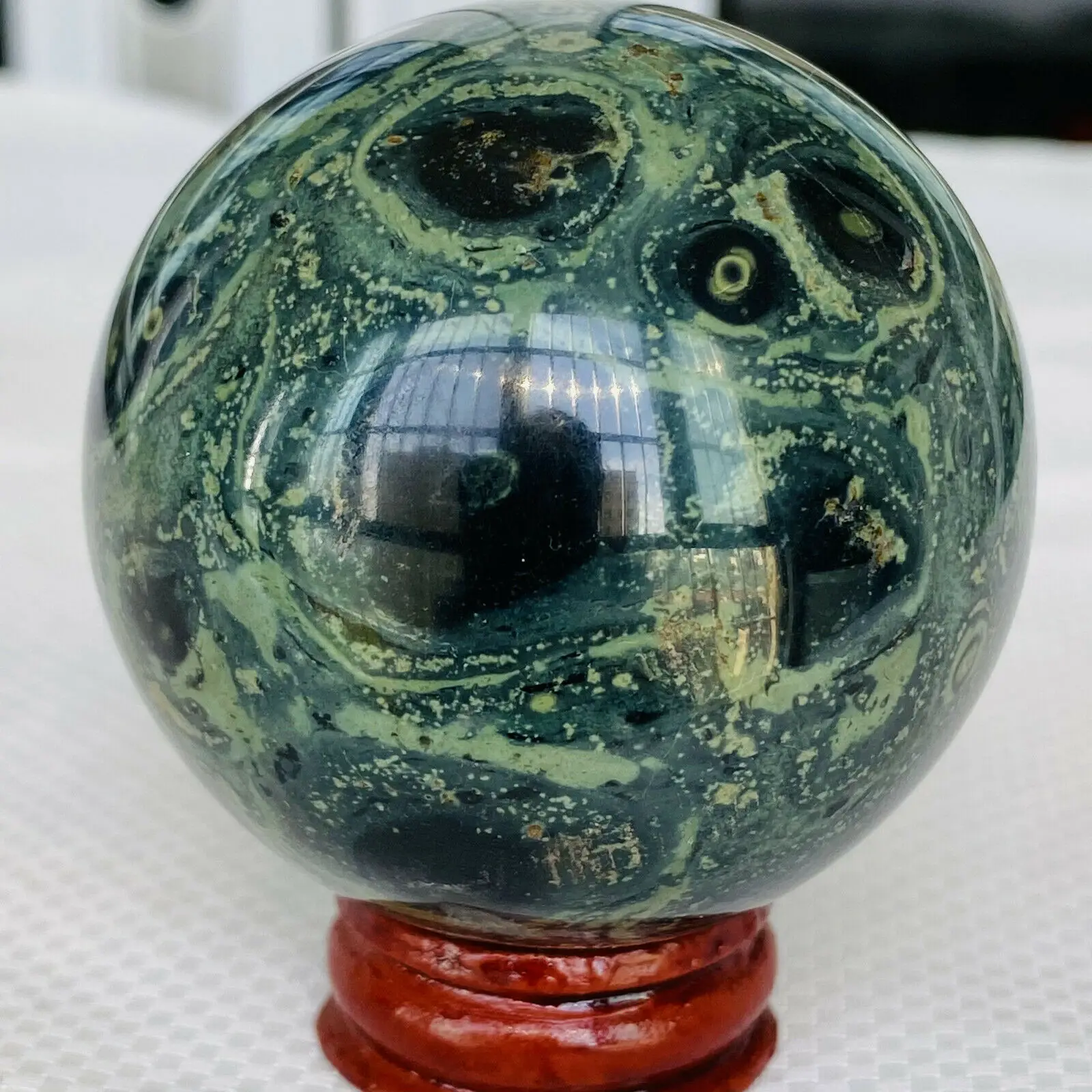 

Natural Kambaba Jasper Stone Sphere Crystal Reiki Healing