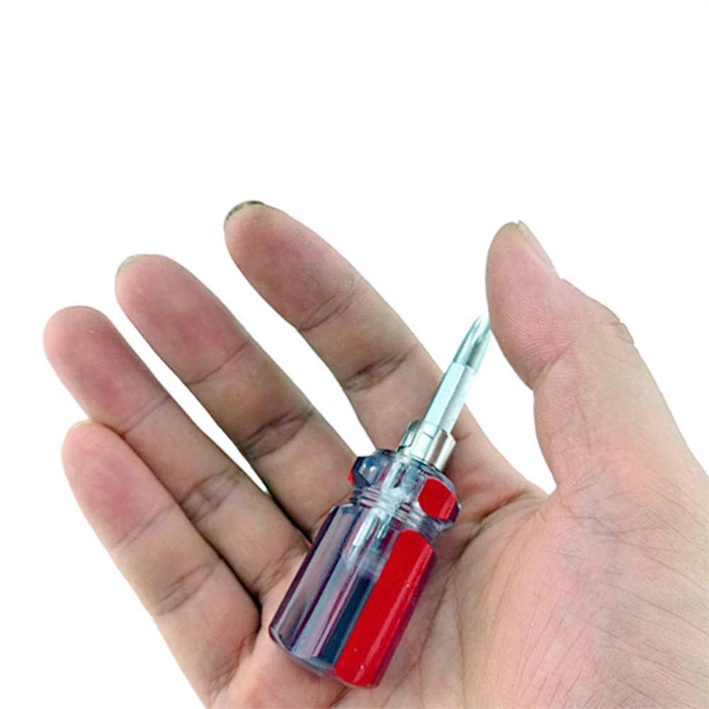 

Portable Screwdriver Short Shank Telescopic Screwdrivers Manual Steel Dual Use Bolt Driver Hardware Handle Repair Supplies
