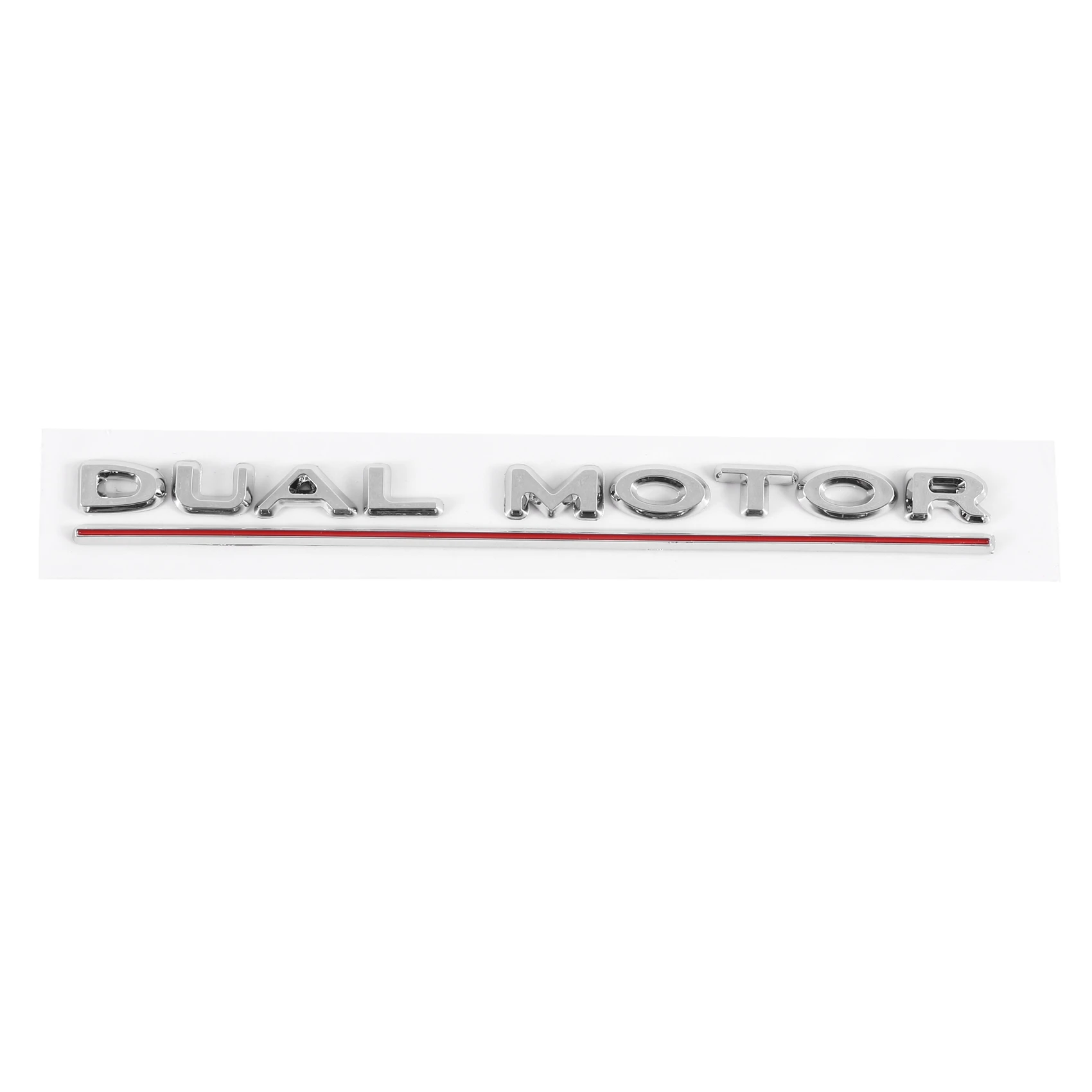 

3D Dual Motor Decals Car Rear Trunk Emblem Sticker Badge Decals for Tesla Model 3 2017-2020, Decorative Sticker