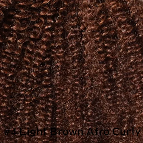 LAliExpress Virgin Remy Индийский человеческий коричневый блондин афро странные вьющиеся волосы уток плетение # 2, # 4 и # 30-цветный пучок волос с кудрями