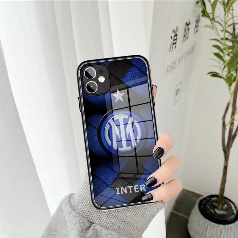 Чехол I-Inter Club для телефона, закаленное стекло для IPhone 14 13 11 12 Pro 8 7 Plus X 13 Pro MAX XR XS MINI, чехлы