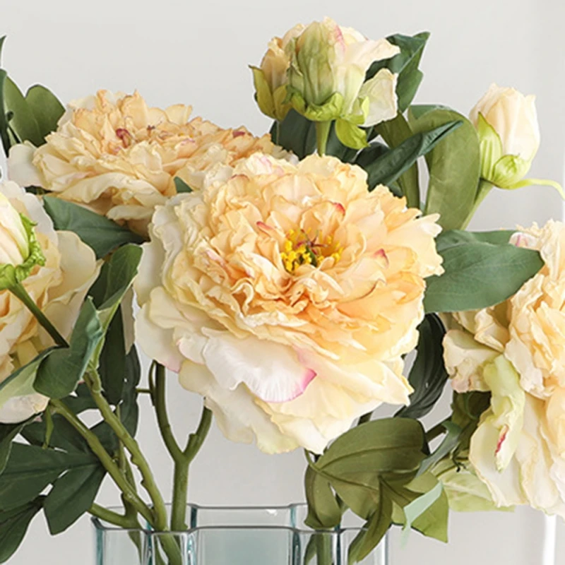 Искусственные цветы Реалистичная мягкая шелковая Роза на ощупь